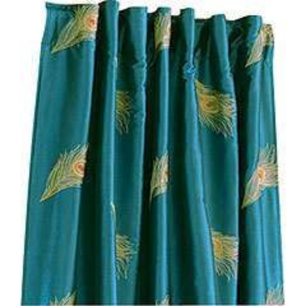 Pier 1 Peacock feather curtains